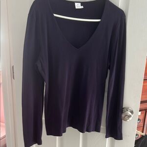 Women's V-Neck Long Sleeve Top - Purple long sleeve Peruvian Connection